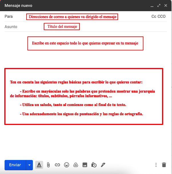 Cómo escribir un correo